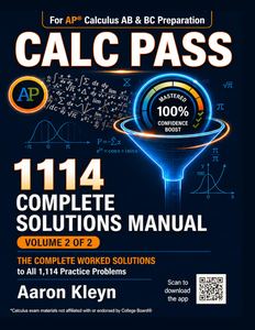 Calc Pass Volume 2: Solutions Manual book cover